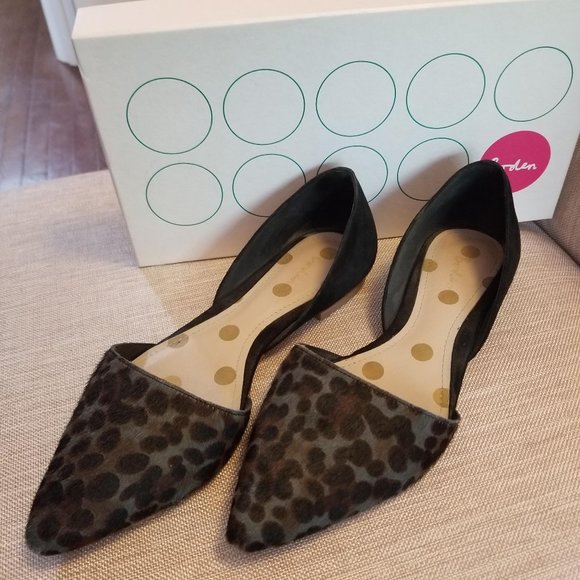 Boden hair on hide and suede flats - Picture 1 of 4